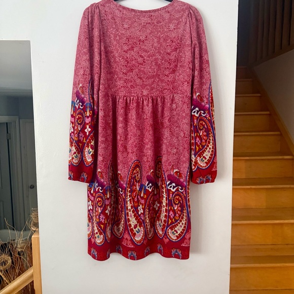 White Mark Red Casual Sweater Dress - Picture 2 of 5